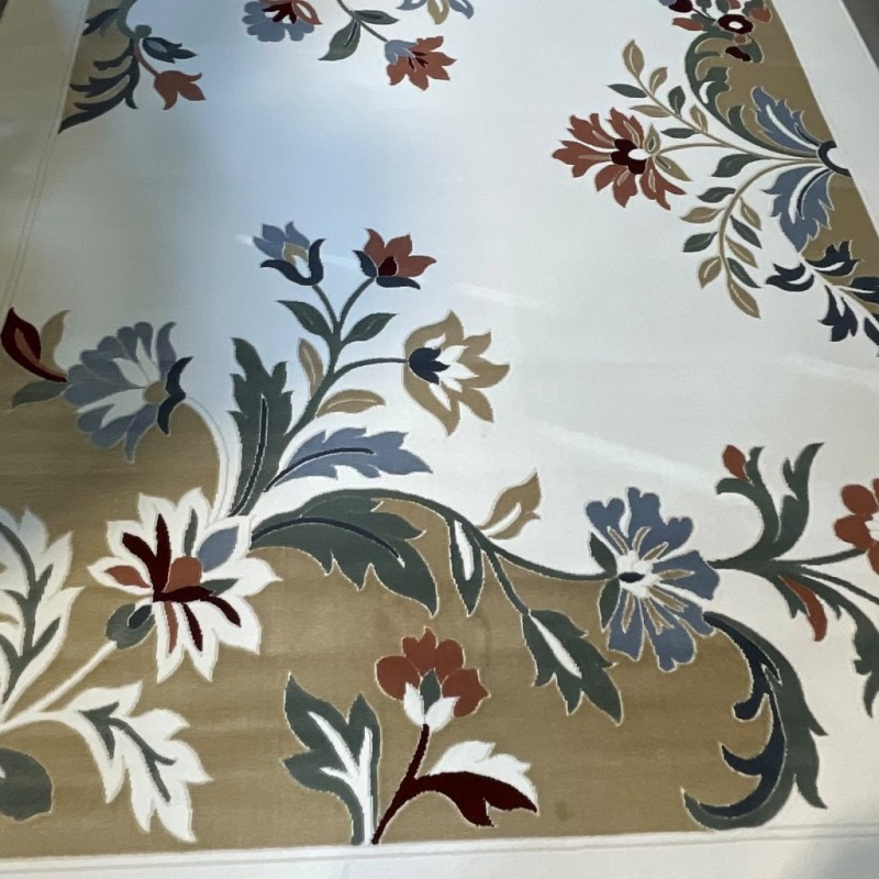 سجاد المصممين مايسترو تركي OL424A ابيض مقاس 300*400