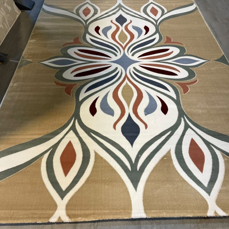 سجاد المصممين مايسترو تركي OL426A بيج غامق مقاس 250*350