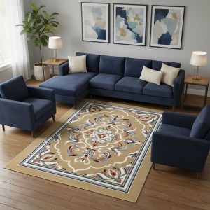 سجاد المصممين مايسترو تركي OL427A بيج غامق مقاس 50*80