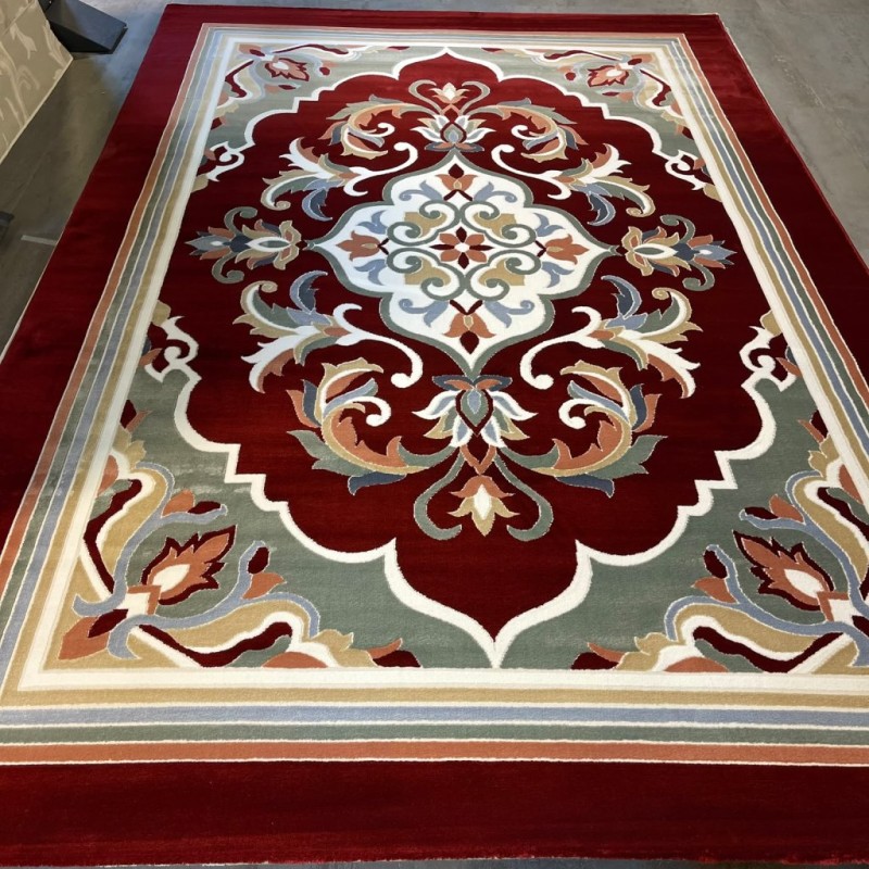 سجاد المصممين مايسترو تركي OL427A وردي عنابي مقاس 50*80