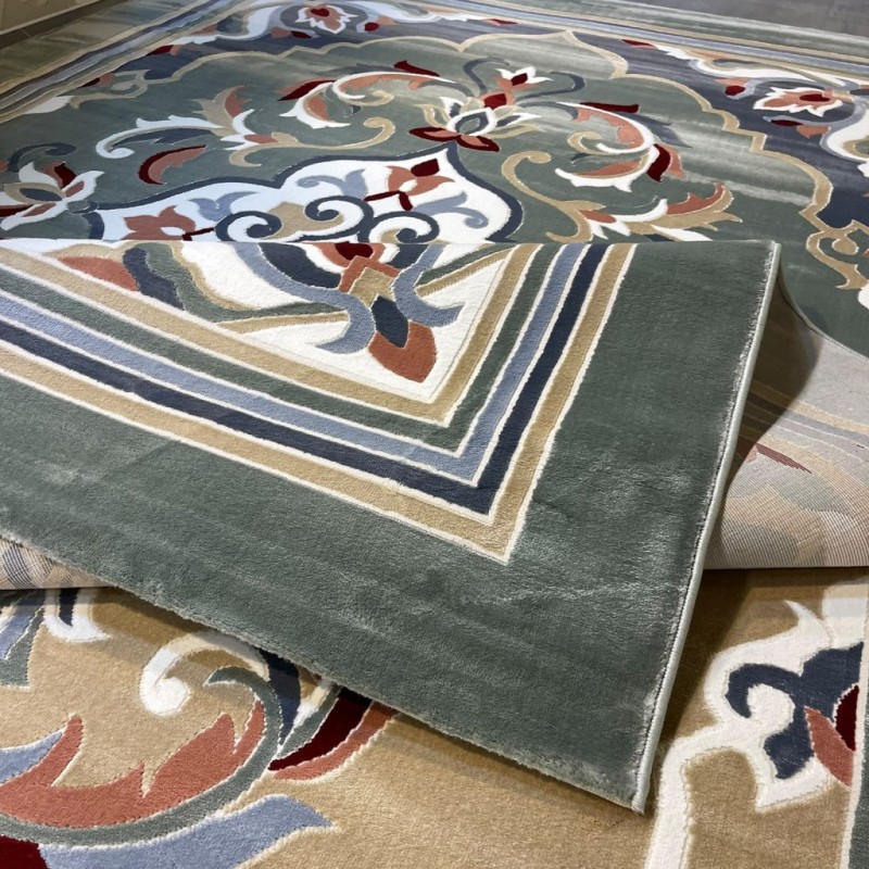 سجاد المصممين مايسترو تركي OL427A اخضر مقاس 150*220