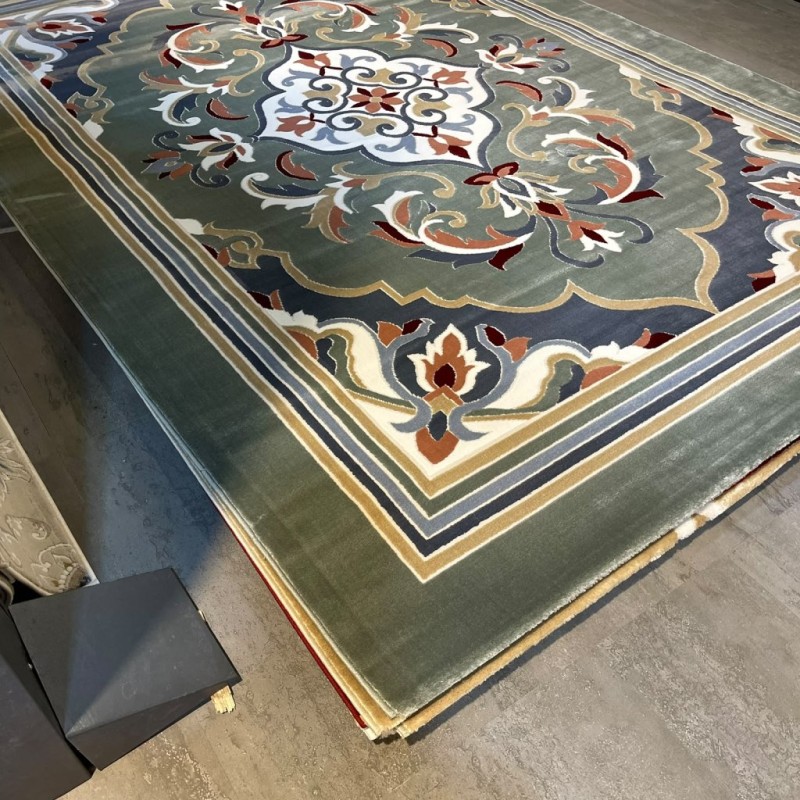 سجاد المصممين مايسترو تركي OL427A اخضر مقاس 150*220