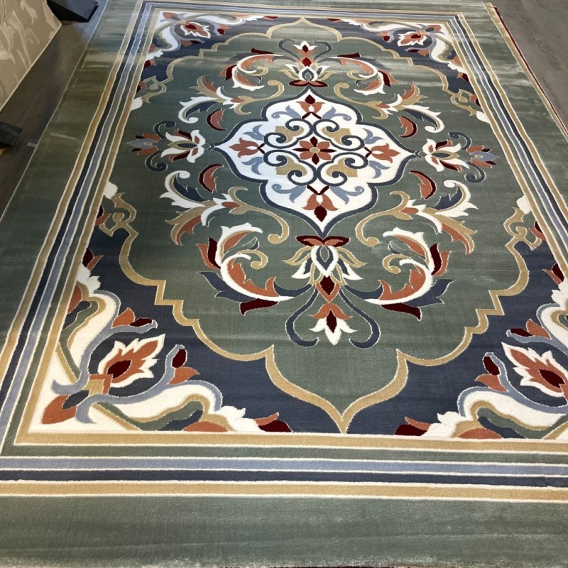 سجاد المصممين مايسترو تركي OL427A اخضر مقاس 150*220