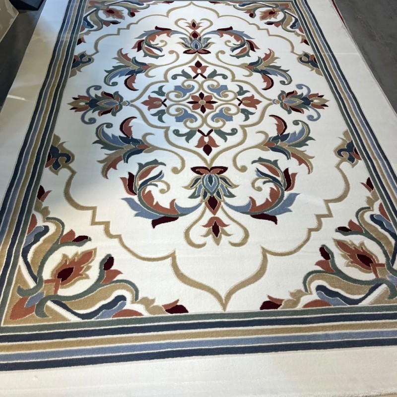 سجاد المصممين مايسترو تركي OL427A ابيض مقاس 200*300