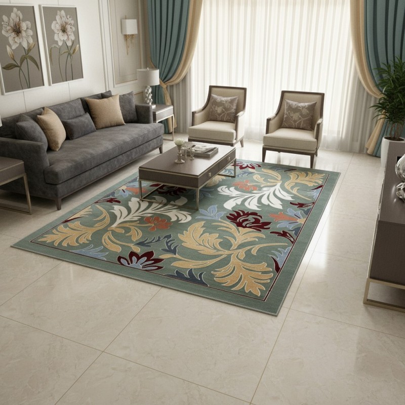 سجاد المصممين مايسترو تركي OL430A اخضر مقاس 400*500 سجاد المصممين مايسترو تركي OL430A اخضر مقاس 400*500