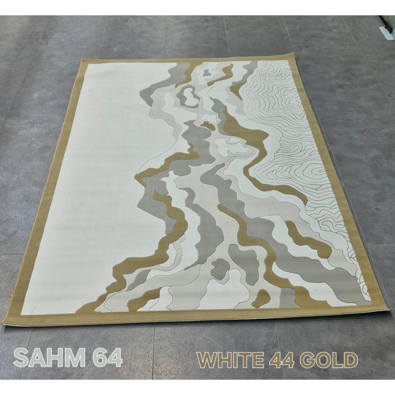 سجاد تركي سهم N0364B JR2 84 ابيض 44 ذهبي مقاس 400*600
