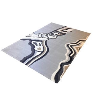سجاد تركي سهم F0750A رصاصي فاتح كريم مقاس 300*500