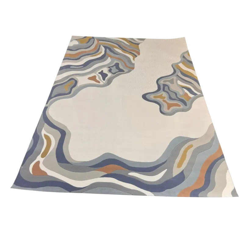 سجاد تركي سهم 0C992A ابيض سماوي مقاس 400*600
