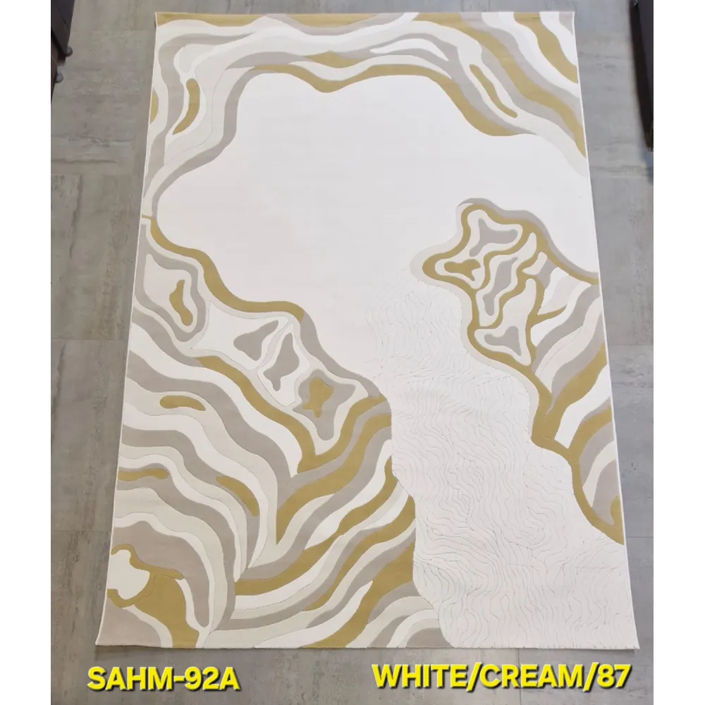 سجاد تركي سهم 0C992A ابيض كريم مقاس 400*600