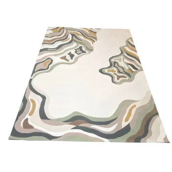 سجاد تركي سهم 0C992A ابيض رصاصي مقاس 400*600