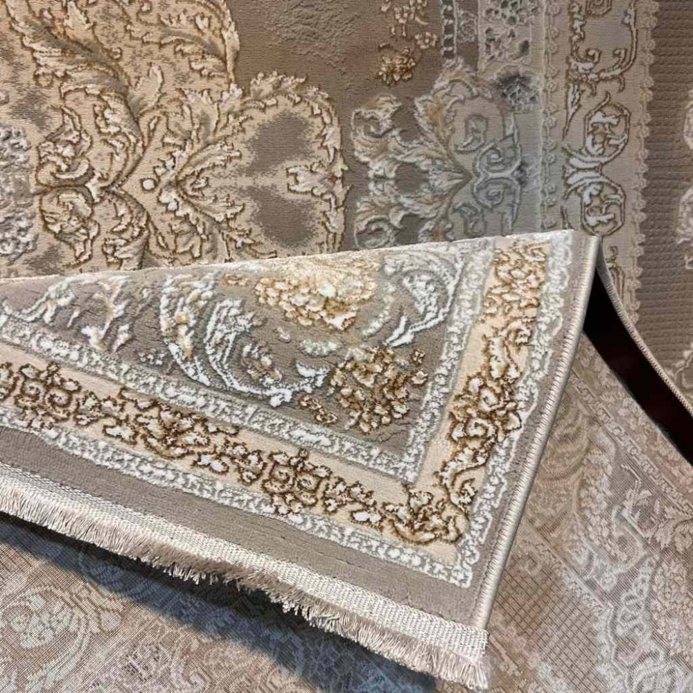 سجاد تركي سيلفر 24 بيج رصاصي فاتح مقاس 400*600