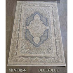 سجاد تركي سيلفر 24 سماوي مقاس 400*600