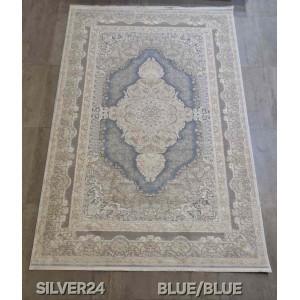 سجاد تركي سيلفر 24 سماوي مقاس 300*400