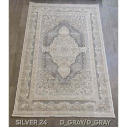 سجاد تركي سيلفر 24 رصاصي غامق مقاس 400*600