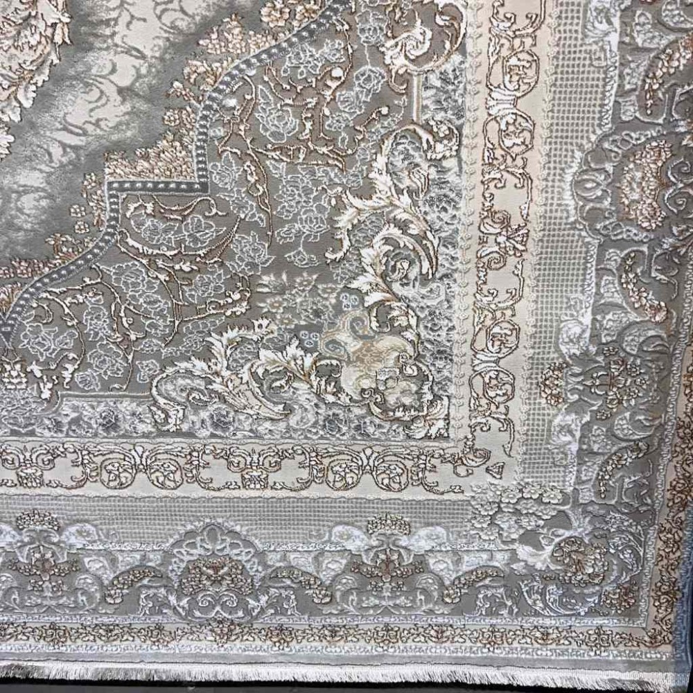 سجاد تركي سيلفر 24 رصاصي فاتح مقاس 80*150