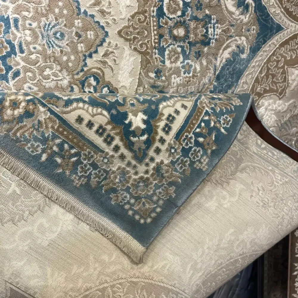 سجاد فيرونا تركي كلاسيك N485A سماوي مقاس 50*80