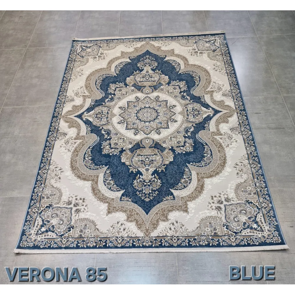 سجاد فيرونا تركي كلاسيك N485A سماوي مقاس 50*80