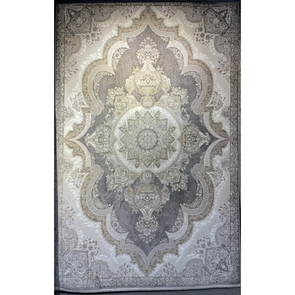 سجاد فيرونا تركي كلاسيك N485A رصاصي غامق دائري مقاس 150*150