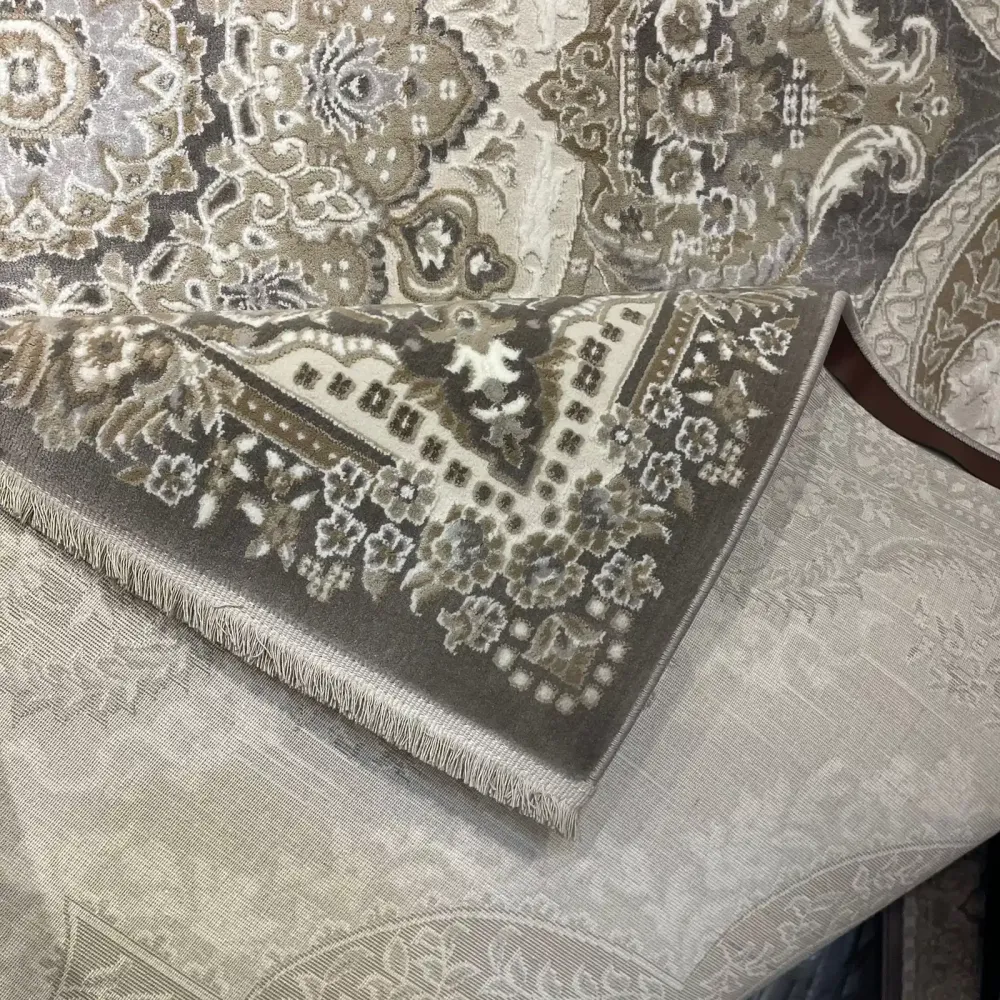 سجاد فيرونا تركي كلاسيك N485A رصاصي غامق مقاس 500*700