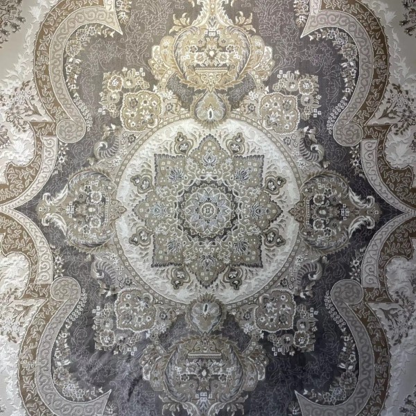سجاد فيرونا تركي كلاسيك N485A رصاصي غامق دائري مقاس 150*150