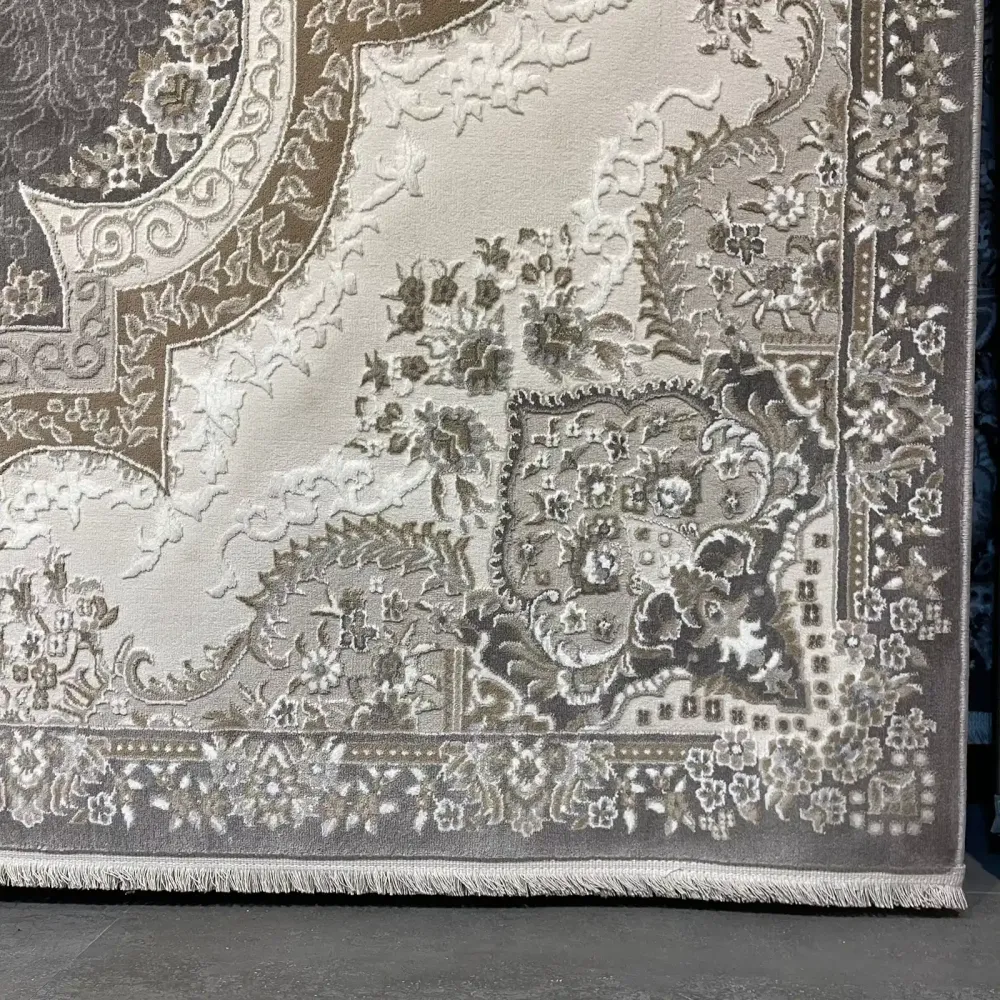 سجاد فيرونا تركي كلاسيك N485A رصاصي غامق مقاس 500*700