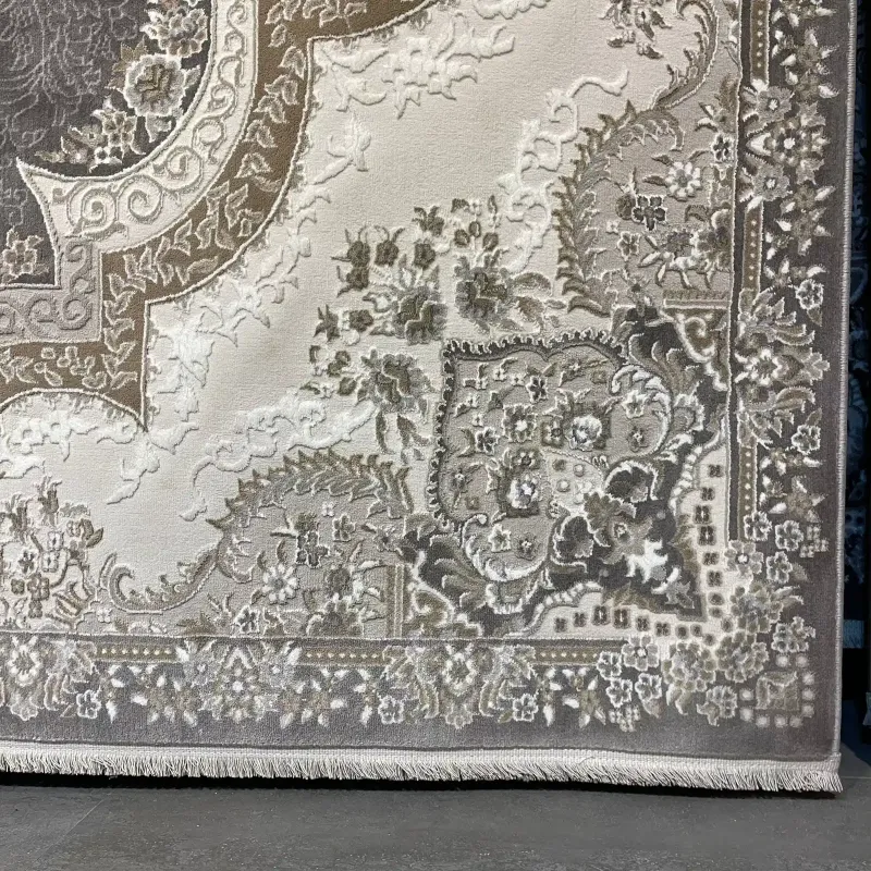 سجاد فيرونا تركي كلاسيك N485A رصاصي غامق مقاس 400*600