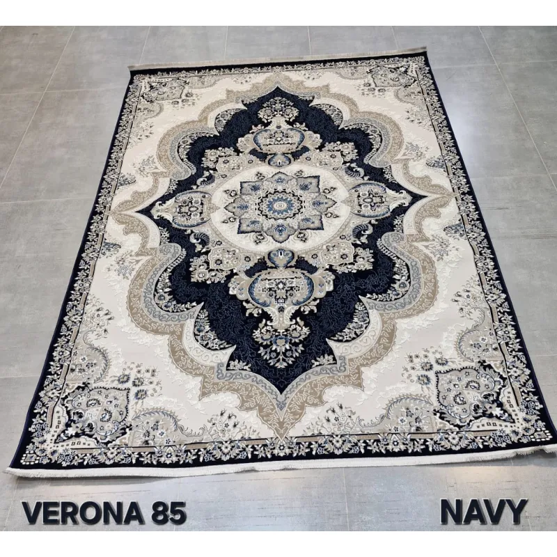 سجاد فيرونا تركي كلاسيك N485A كحلي مقاس 400*600