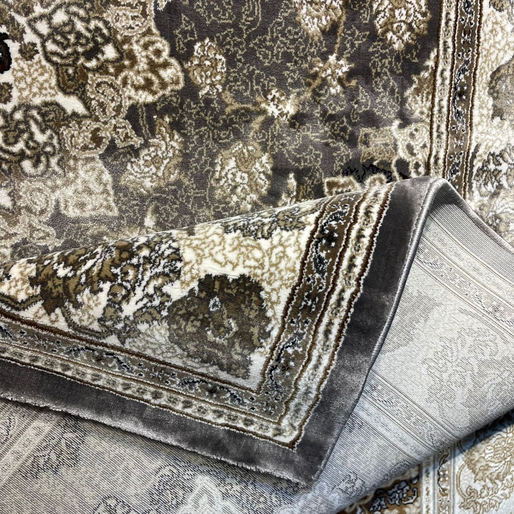 سجاد تركي فكتوريا F269A انثراسيت مقاس 50*80