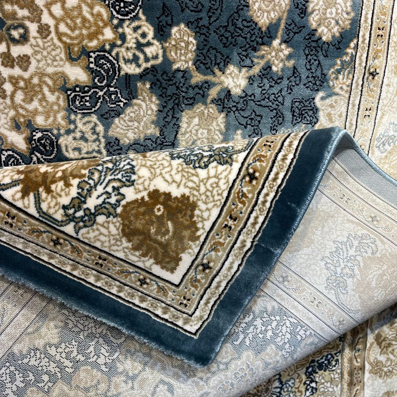 سجاد تركي فكتوريا F269A سماوي مقاس 100*300