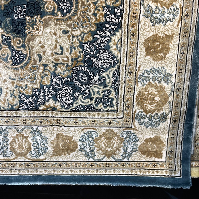 سجاد تركي فكتوريا F269A سماوي مقاس 100*300