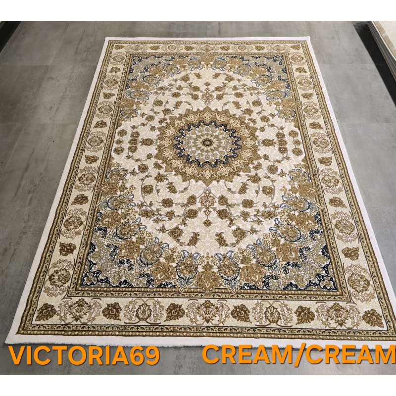 سجاد تركي فكتوريا F269A كريم مقاس 200*300