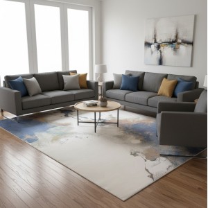 سجاد الفن تركي D0651A سماوي مقاس 150*220