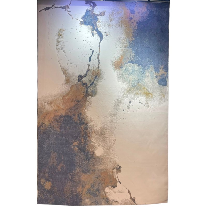 سجاد الفن تركي D0651A سماوي مقاس 150*220