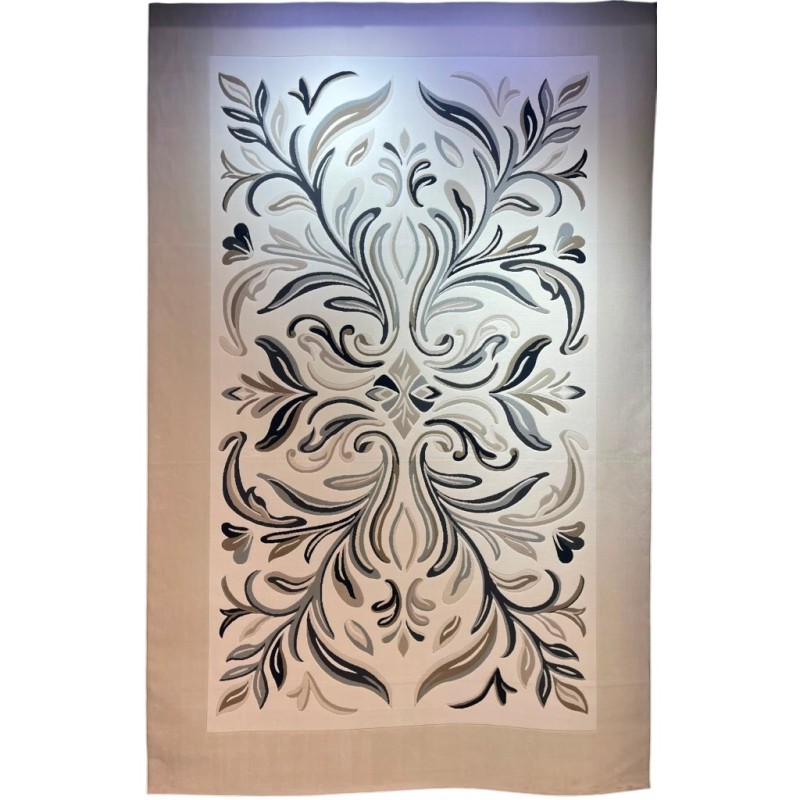سجاد الفن تركي AA187B اسود مقاس 150*220