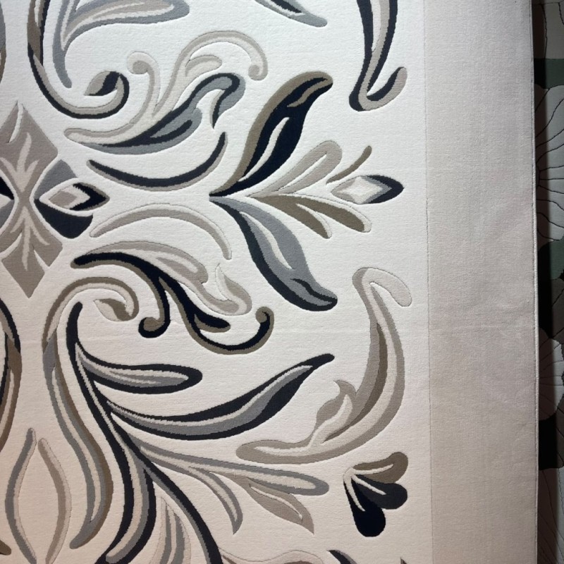 سجاد الفن تركي AA187B اسود مقاس 150*220