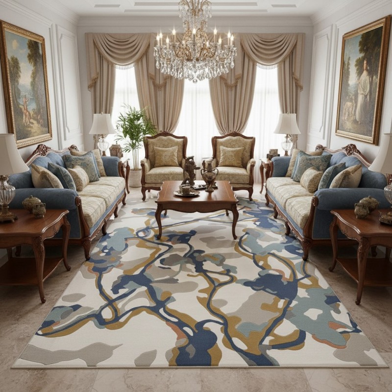 سجاد اورا تركي D0654A سماوي مقاس 300*400