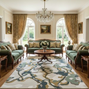 سجاد اورا تركي D0654A اخضر مقاس 300*400
