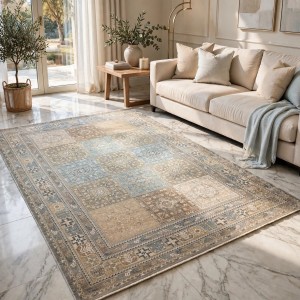 سجاد مكناس بوهيمي تركي OL406C اخضر مقاس 80*150