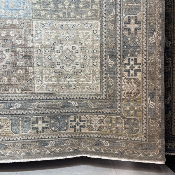 سجاد مكناس بوهيمي تركي OL406C اخضر مقاس 100*200