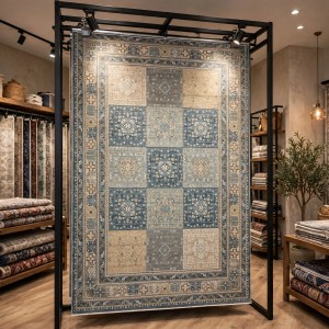 سجاد مكناس بوهيمي تركي OL406C رصاصي مقاس 250*350