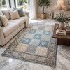 سجاد مكناس بوهيمي تركي OL406C رصاصي مقاس 250*350