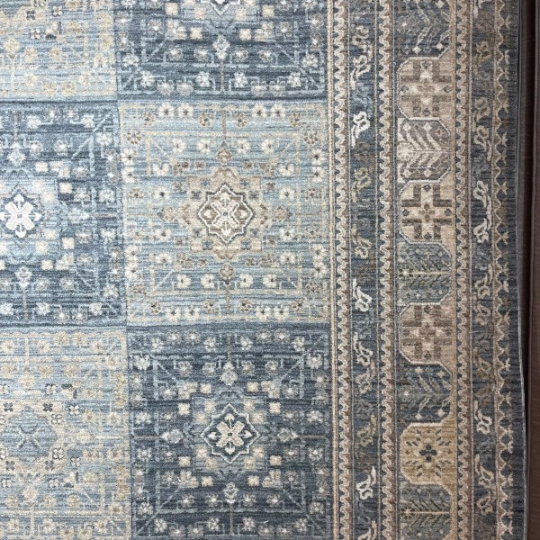 سجاد مكناس بوهيمي تركي OL406C رصاصي مقاس 250*350