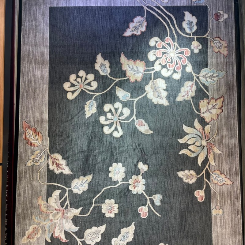 سجاد مود بوهيمي تركي J593AC انثراسيت رصاصي مقاس 150*220
