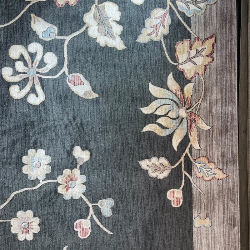 سجاد مود بوهيمي تركي J593AC انثراسيت رصاصي مقاس 150*220
