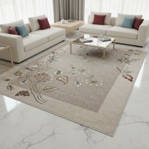 سجاد مود بوهيمي تركي J593AC بيج كريم مقاس 250*350