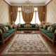 سجاد اويال تركي 9661D بني مقاس 100*200