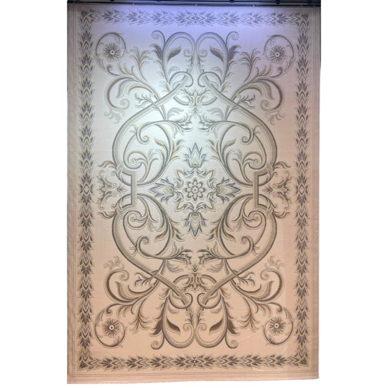 سجاد اويال تركي 9661D ابيض رصاصي مقاس 250*350