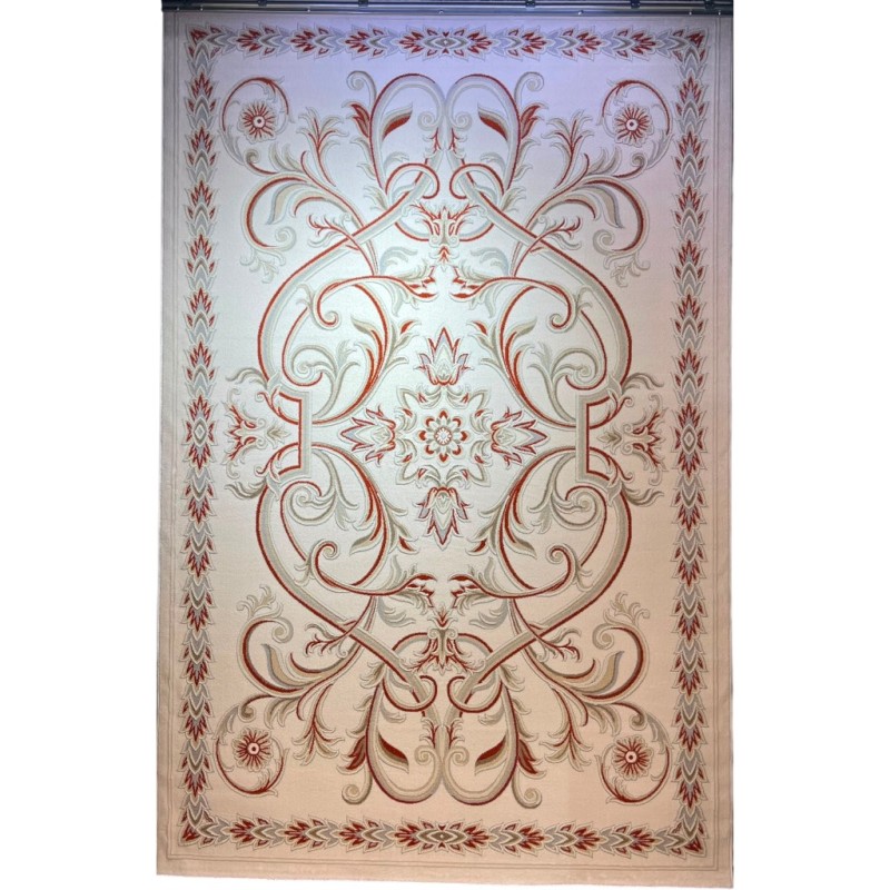 سجاد اويال تركي 9661D ابيض تيرا مقاس 250*350