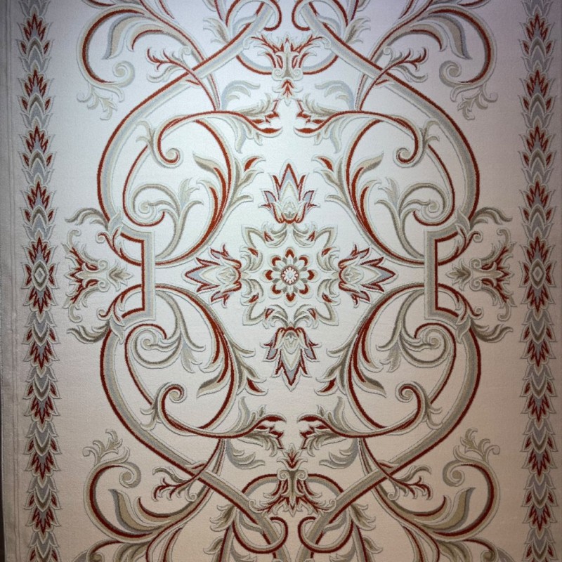سجاد اويال تركي 9661D ابيض تيرا مقاس 250*350