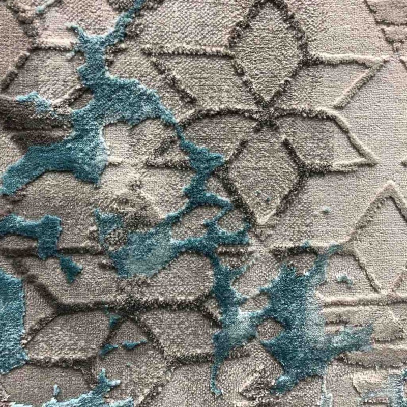 سجاد تركي سانتو رصاصي وتركواز